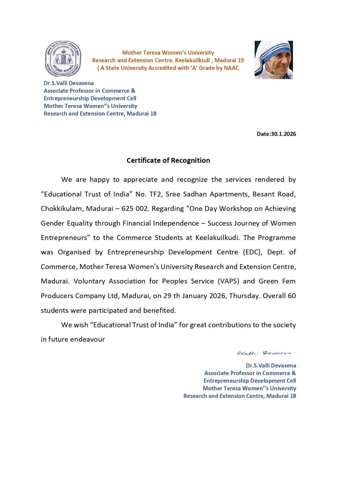 Featured Award